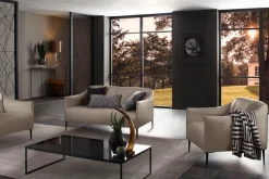 W.SCHILLIG 2-Sitzer »sally Design-Sofa, Loungesofa, bequem, schmale Armlehnen, Breite 154cm« mit Metallfüßen in Schwarz pulverbeschichtet, Breite 154 cm