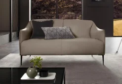W.SCHILLIG 2-Sitzer »sally Design-Sofa, Loungesofa, bequem, schmale Armlehnen, Breite 154cm« mit Metallfüßen in Schwarz pulverbeschichtet, Breite 154 cm
