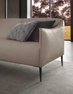 W.SCHILLIG 2-Sitzer »sally Design-Sofa, Loungesofa, bequem, schmale Armlehnen, Breite 154cm« mit Metallfüßen in Schwarz pulverbeschichtet, Breite 154 cm