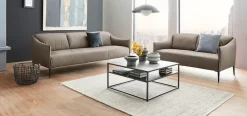 W.SCHILLIG 2-Sitzer »sally Design-Sofa, Loungesofa, bequem, schmale Armlehnen, Breite 154cm« mit Metallfüßen in Schwarz pulverbeschichtet, Breite 154 cm