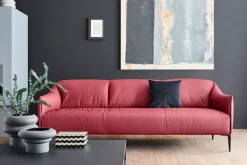 W.SCHILLIG 3-Sitzer »sally Design-Sofa, Loungesofa, bequem, schmale Armlehnen, Breite 224cm« mit Metallfüßen in Schwarz pulverbeschichtet, Breite 224 cm