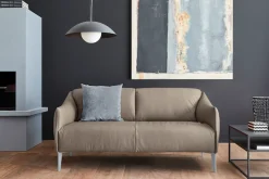 W.SCHILLIG 2,5-Sitzer »sally Designsofa, Loungesofa, bequem, schmale Armlehnen, Breite 174cm« mit Metall-Winkelfüßen in Silber matt, Breite 174 cm