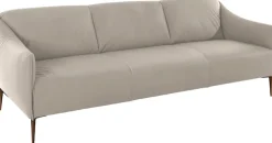 W.SCHILLIG 3-Sitzer »sally Design-Sofa, Loungesofa, bequem, schmale Armlehnen, Breite 224cm« mit Metallfüßen in Bronze pulverbeschichtet, Breite 224 cm