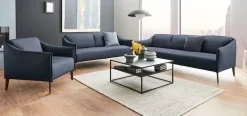 W.SCHILLIG 2,5-Sitzer »sally Designsofa, Loungesofa, bequem, schmale Armlehnen, Breite 194cm« mit Metall-Winkelfüßen in Bronze pulverbeschichtet, Breite 194 cm