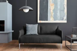 W.SCHILLIG 2-Sitzer »sally Design-Sofa, Loungesofa, bequem, schmale Armlehnen, Breite 154cm« mit Metallfüßen in Silber matt, Breite 154 cm