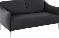 W.SCHILLIG 2-Sitzer »sally Design-Sofa, Loungesofa, bequem, schmale Armlehnen, Breite 154cm« mit Metallfüßen in Silber matt, Breite 154 cm