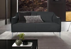 W.SCHILLIG 2-Sitzer »sally Design-Sofa, Loungesofa, bequem, schmale Armlehnen, Breite 154cm« mit Metallfüßen in Silber matt, Breite 154 cm
