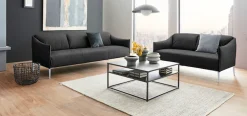 W.SCHILLIG 2-Sitzer »sally Design-Sofa, Loungesofa, bequem, schmale Armlehnen, Breite 154cm« mit Metallfüßen in Silber matt, Breite 154 cm