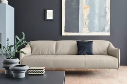 W.SCHILLIG 3-Sitzer »sally Design-Sofa, Loungesofa, bequem, schmale Armlehnen, Breite 224cm« mit Metallfüßen in Chrom glänzend, Breite 224 cm