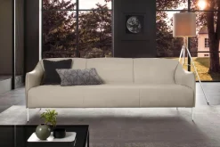 W.SCHILLIG 3-Sitzer »sally Design-Sofa, Loungesofa, bequem, schmale Armlehnen, Breite 224cm« mit Metallfüßen in Chrom glänzend, Breite 224 cm