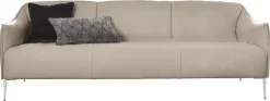 W.SCHILLIG 3-Sitzer »sally Design-Sofa, Loungesofa, bequem, schmale Armlehnen, Breite 224cm« mit Metallfüßen in Chrom glänzend, Breite 224 cm