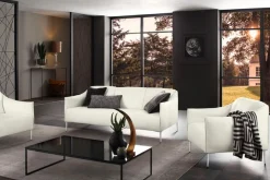 W.SCHILLIG 2,5-Sitzer »sally Design-Sofa, Loungesofa, bequem, schmale Armlehnen, Breite 194cm« mit Metallfüßen in Chrom glänzend, Breite 194 cm