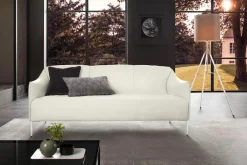 W.SCHILLIG 2,5-Sitzer »sally Design-Sofa, Loungesofa, bequem, schmale Armlehnen, Breite 194cm« mit Metallfüßen in Chrom glänzend, Breite 194 cm