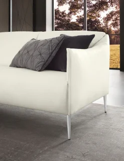 W.SCHILLIG 2,5-Sitzer »sally Design-Sofa, Loungesofa, bequem, schmale Armlehnen, Breite 194cm« mit Metallfüßen in Chrom glänzend, Breite 194 cm