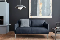 W.SCHILLIG 2-Sitzer »sally Designsofa, Loungesofa, bequem, schmale Armlehnen, Breite 154cm« mit Metall-Winkelfüßen in Chrom glänzend, Breite 154 cm