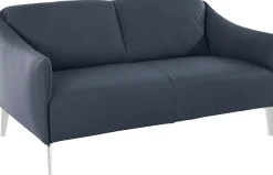 W.SCHILLIG 2-Sitzer »sally Designsofa, Loungesofa, bequem, schmale Armlehnen, Breite 154cm« mit Metall-Winkelfüßen in Chrom glänzend, Breite 154 cm