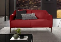 W.SCHILLIG 2-Sitzer »sally Design-Sofa, Loungsofa, bequem, schmale Armlehnen, Breite 154cm« mit Metallfüßen in Bronze pulverbeschichtet, Breite 154 cm