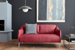 W.SCHILLIG 2-Sitzer »sally Design-Sofa, Loungsofa, bequem, schmale Armlehnen, Breite 154cm« mit Metallfüßen in Bronze pulverbeschichtet, Breite 154 cm