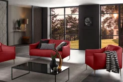 W.SCHILLIG 2-Sitzer »sally Design-Sofa, Loungsofa, bequem, schmale Armlehnen, Breite 154cm« mit Metallfüßen in Bronze pulverbeschichtet, Breite 154 cm