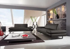 W.SCHILLIG 2-Sitzer »taboo Designsofa mit hohem Sitzkomfort, Breite 202cm, Sitztiefe 69cm« mit Übertiefe, inklusive Armlehnenverstellung