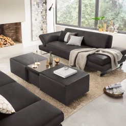W.SCHILLIG 3-Sitzer »taboo Designsofa mit hohem Sitzkomfort, Breite 232cm, Sitztiefe 69cm« mit Übertiefe, inklusive Armlehnenverstellung