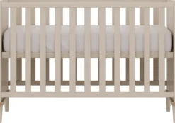YUNY by PAIDI Babybett »HAZEL 60x120cm in Beige, Kinderbett mit Massivholz« Gitterbett 3-fach höhenverstellbar