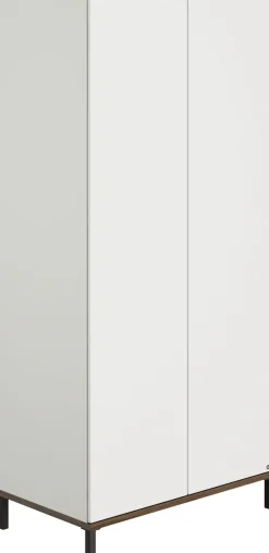 YUNY by PAIDI Kleiderschrank »LOVELY ALIV inkl. Kleiderstangen und Einlegeböden« Off-White, zertifizierte Qualität, Push-to-open