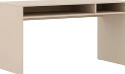 YUNY by PAIDI Schreibtisch »HAZEL in Beige mit 2 offenen Fächern, 130 x 60 cm« stabiler Kinderschreibtisch, kratzfest & leicht zu reinigen