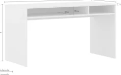 YUNY by PAIDI Schreibtisch »HAZEL in Beige mit 2 offenen Fächern, 130 x 60 cm« stabiler Kinderschreibtisch, kratzfest & leicht zu reinigen