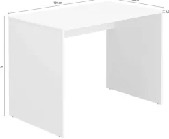YUNY by PAIDI Schreibtisch »LOVELY ALIV« B/H/T ca. 100x72x60cm, Off-White,kratzfest und leicht zu reinigen, geprüfte Qualität