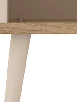 YUNY by PAIDI Sideboard »HAZEL in Beige, 6 offene Fächer« modernes & stabiles Regal aus Holz, offenes Standregal