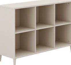 YUNY by PAIDI Sideboard »SISTER LOU mit 6 offenen Fächern, Breite 123 cm« stabiles und langlebiges Regal in Beige, geprüfte Qualität