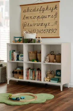 YUNY by PAIDI Sideboard »SISTER LOU mit 6 offenen Fächern, Breite 123 cm« stabiles und langlebiges Regal in Beige, geprüfte Qualität