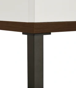 YUNY by PAIDI Standregal »LOVELY ALIV mit 4 offenen Fächern« B/H/T ca. 48x157x38cm, Off-White/Dark-Walnut,stabiles und langlebiges Regal in Off-White, geprüfte Qualität