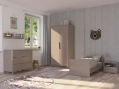 YUNY by PAIDI Umbauseiten »BROTHER STU für den Umbau vom Babybett zum Juniorbett« Erweiterungs-Set Kinderbett 70x140cm in Taupe