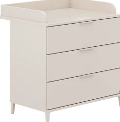 YUNY by PAIDI Wickelkommode »SISTER LOU mit abnehmbarem Aufsatz und 3 Schubladen« bis 50 kg Kommode in Beige, 95 cm Breite, geprüfte Sicherheit, Soft-Close 94,7 cm