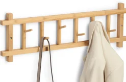 Zeller Present Garderobenleiste »Wandgarderobe, Bambus« hochwertiges Material, 6 Haken