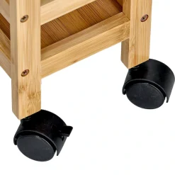 Zeller Present Rollwagen natur, Bambus / MDF, inkl. 4 Rollen
