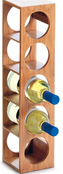 Zeller Present Weinregal »Bamboo« für bis zu 5 Weinflaschen geeignet